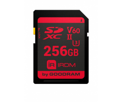 Karta pamięci GOODRAM 256GB SDXC UHS-II U3 zapis 95MB/s odczyt 280MB/s